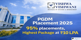 VVISM PGDM Placement Report 2025 Released; 95% Placements, Highest Package at INR 10 LPA